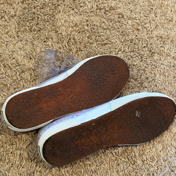 LoveShackFancy x Superga Floral Sneakers with Blue Ribbon - Picture 4 of 6